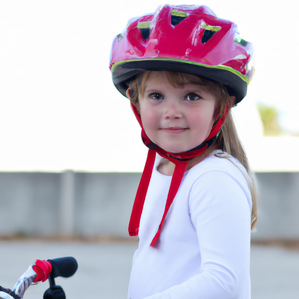 girls bike helmet and pads